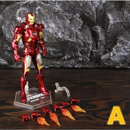 Zd Toys Marvel Iron Man Mk1 Mk2 Mk3 Mk4 Mk5 Mk6 Mk7 Mk42 Mk43 7" Film Actionfigur Iron-man Mark 1 2 3 4 5 6 7 42 43 Legends C