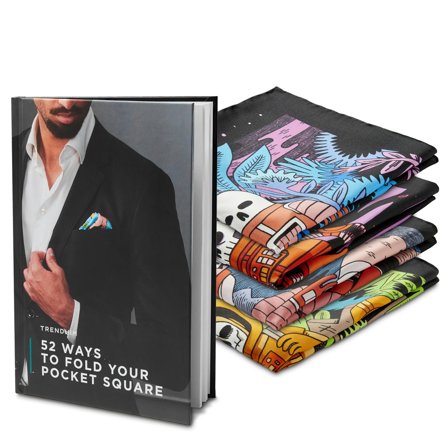 New Age Pocket Square Set and How-To-Fold Guidebook for Men - Pocket Square Sets