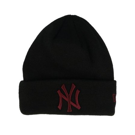 New Era - MLB Svart cuff Beanie - Kids New York Yankees League Essential Black Cuff @ Hatstore
