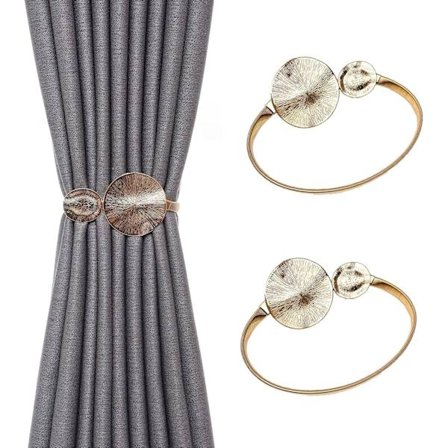 Gardinklips, Gardinbindestropper Tau, Gardinklips, 2PCS Gardinrem Knot Gardinklips Metall Gardin Hjemmeinnredning Vindusdekorasjon