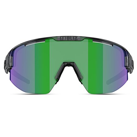Gafas de sol envolventes negras y verdes | Bliz 0ZB7004 para hombres - Gafas de sol deportivas