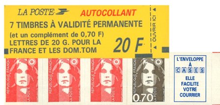 Frankrig 1993 - Frimærkehæfte YT 1503 - Postfrisk