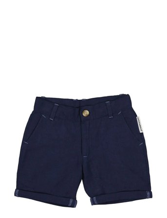 Geggamoja | Linen Shorts Blue | 98/104
