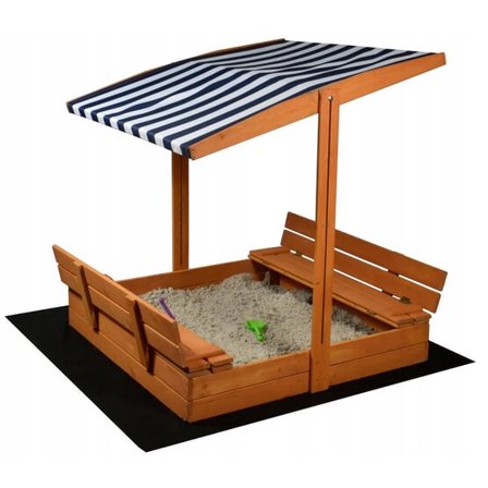 Viking Sports Sandlåda Med Tak - Leksaker - Och Underlag - 120X120X120 Cm - Litenleker