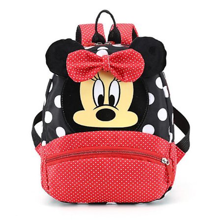 Disney Anime Cartoon Ryggsäck för Babypojkar Flickor Minnie Mickey Mouse Barn Söt Skolväska Kindergarten Barnleksaker C