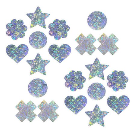 IC 10 par Nipple Covers, Bling-Bling Ice Cracking Texture Nipple