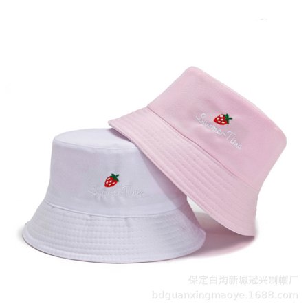 Hink med dubbla sidor för kvinnor, sommarhatt för solskydd, casual potthatt