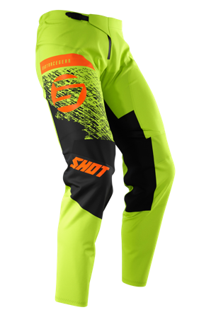Pantaloni Cross Bambino Shot Roll Verde-Arancio 20
