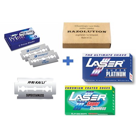 Rakblad Dubbelrakblad 40st Dorco + Razolution + Laser + Kaili