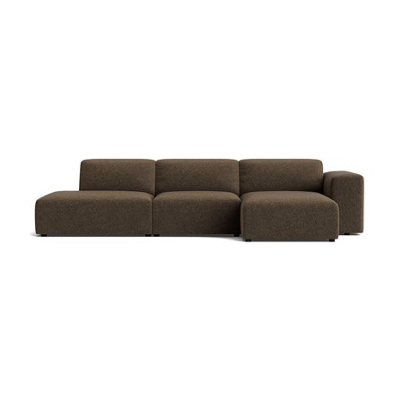Soma chaiselong sofa, højrevendt | Open end - Antology Brun - 336x147x75 - Sofa, chaiselong