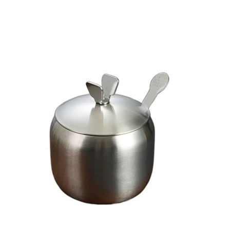 Krydderikrukke Dåse Flaske Opbevaringsboks SØLVSOMMERFLY 8,5CM