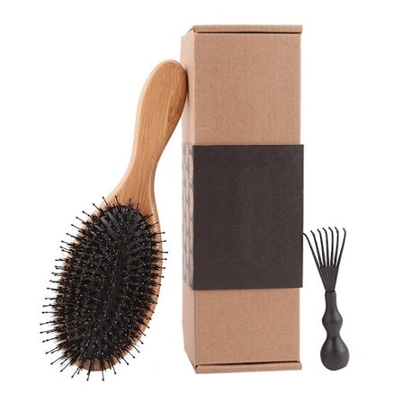 Et sæt bambus træ kam hovedbund meridian massage airbag kam