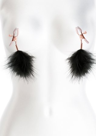 nsnovelties: BOUND NIPPLE CLAMPS - BLACK