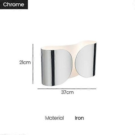 Flos Foglio LED Væglampe Moderne Sconce Væglampe Indendørs Indretning til Soveværelse Seng Sort Guld Hvid Metal Væglampe - Perfekt