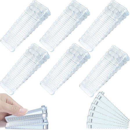 6 stk. dørstoppere, justerbar dørstopper i gummi, sklisikker dørstopper, dørstopper kile for balkongdør, bad