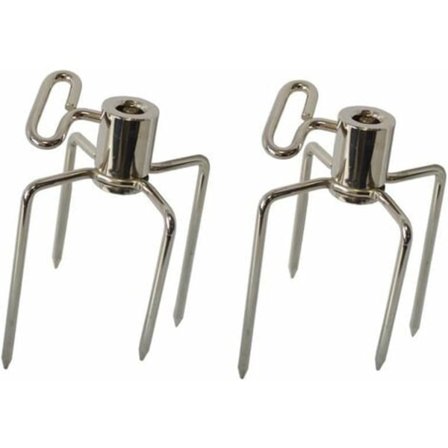Barbecue rotisseri Gaffel Spyd til ophængning med skruer, til: ca. 1 rotisseri med diameter 10 mm, sæt med 2/NC/