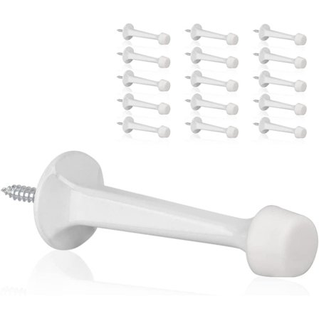 16 Pak Solid Rigid Dørstop - Heavy Duty Holdbar Dørstopper