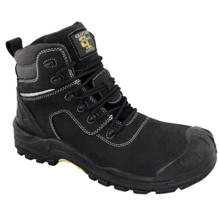 Grafters Läder Laced 6in Safety Boot 9 Uk Black
