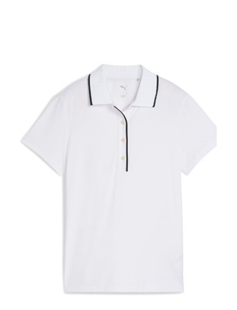 W Cloudspun Bridges Ss Polo White PUMA Golf