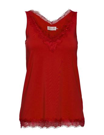 Top T-shirts & Tops Sleeveless Röd Rosemunde