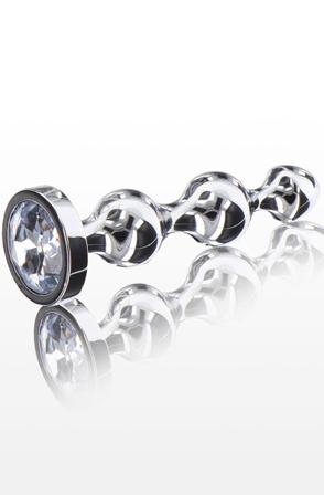ToyJoy Diamond Star Beads Small Analplugg metall - Blushme.se