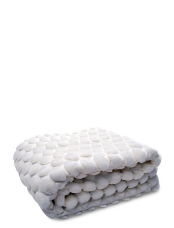 Ceannis Egg Throw 130X170Cm - White - 170X130CM