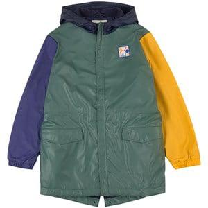 Kids - Bobo Choses Color-blocked Raincoat Dark Green 12-13 Years - Coats and jackets - 12-13 years - Green