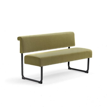 Sofa START, L 1400 mm, fabric, gold, black