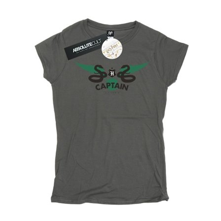 Harry Potter Dam/Kvinnor Slytherin Captain Bomull T-shirt L C