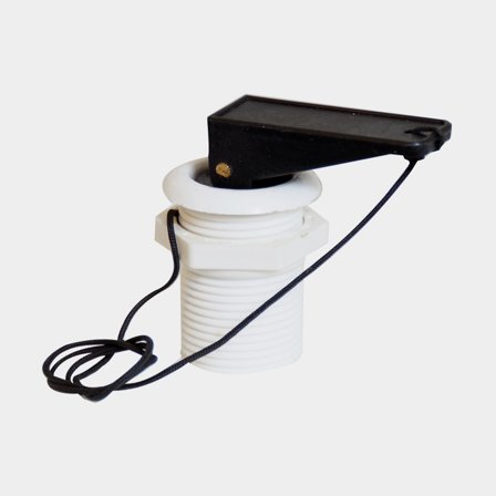 Bundprop / bundplugg båd, gennemgående, plast, Ø32/25 mm, 46 mm