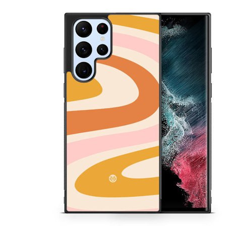 Bjornberry Skal Samsung Galaxy S23 Ultra -Orange 70-tal