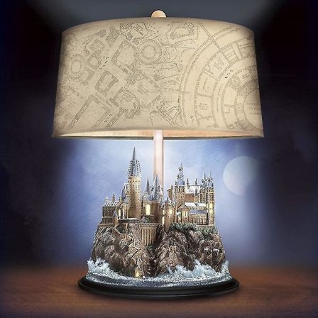 Bradford Exchange Harry Potter Hogwarts Castle Lysende Skulptur Bordlampe