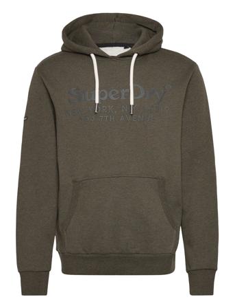 Vintage Venue Tonal Hood Hoodie Grön Superdry