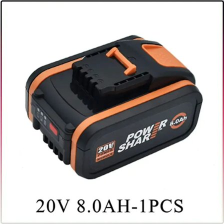 til worx 20V 8,0Ah lithiumbatteri Genopladeligt WA3553 WA3551 WA3553.1 WA3570 til alle WORX el- og haveværktøjer
