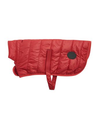 Barbour Quilt Dog Coat Dk Olive/Red-S Home Pets Dog Clothes Red Barbour