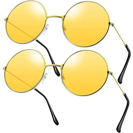 2 par solglasögon retrostil solglasögon fancy dress kostym solglasögon herr dam glasögon