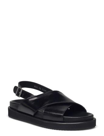 Sandals - Flat - Open Toe - Op Shoes Summer Shoes Flat Sandals Musta ANGULUS