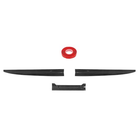 3 kpl auton takaspoileri, yleismaailmallinen ilman kitkaa vähentävä huuli, ilman virtauksen säätö, tehokas siipispoileri, kiiltävä hiilikuitu