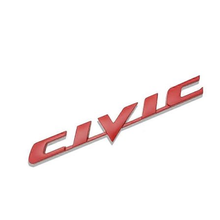Honda Civic Bogstav Logo Bilstikker Bagklap Bagagerumsdekaler Høj Kvalitet 3D Metal Emblem Badge Bilstil Autotilbehør