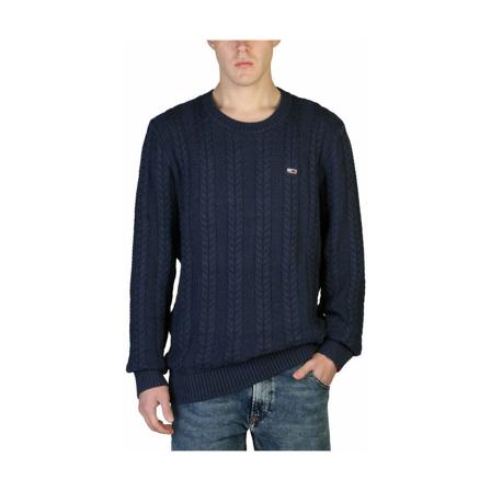 Tommy Hilfiger Round-neck Strik Blå, Herre Strik