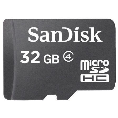 Sandisk Flashminnekort - 32 GB - Class 4 - microSDHC - svart