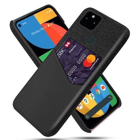 Bofink Google Pixel 5a skal med korthållare - Svart