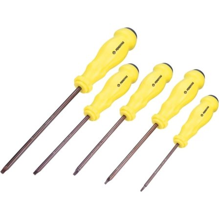 Triangulært Skrutrekkersett 4mm 3.5mm 3mm 2.5mm 2mm S2 Triangulær Skrutrekker Stål Magnetisk Verktøysett med Sklisikkert Gummigrep 5 Deler