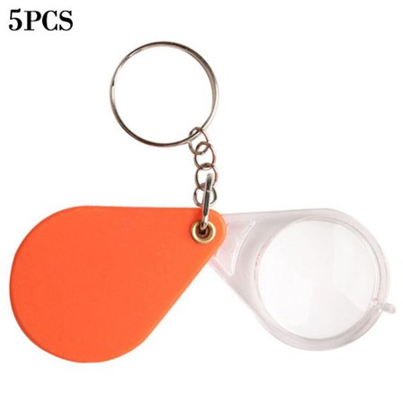 5 st 10X 32 mm Bärbar fickförstoringsglas Smycken Förstoringsöga
