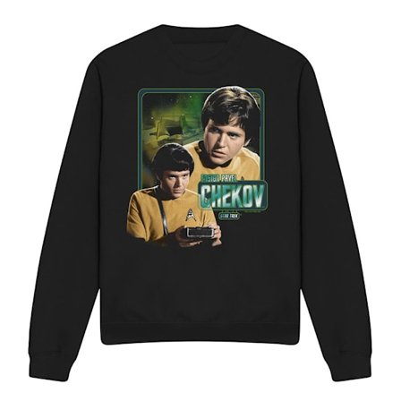 Star Trek Unisex Vuxen Chekov Sweatshirt XL Svart