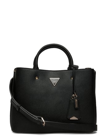 GUESS Meridian Ii Girlfriend Satchel - Black - ONE SIZE