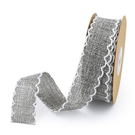 1 rulle 10 meter lærredsbånd hessianbånd stof bånd DIY La