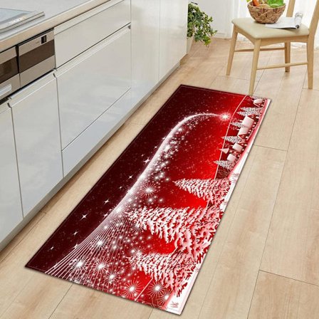 Hallöpare Julandskap 50cmX160cm Dörrmatta Inomhus Köksmattor Halkfri Matta Allround Golvmattor_tfrf