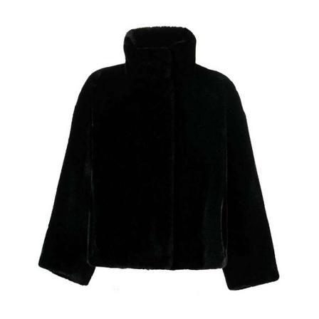 Stand Studio Faux Fur & Shearling Jakke Sort, Dame