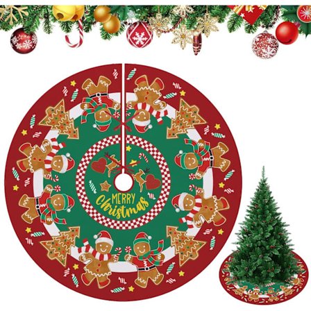 Julgransmatta 120cm, Rund Julgransfotöverdrag, Röd Julgransfotöverdrag, Julgrans Topp, Julgransmatta, Julgran